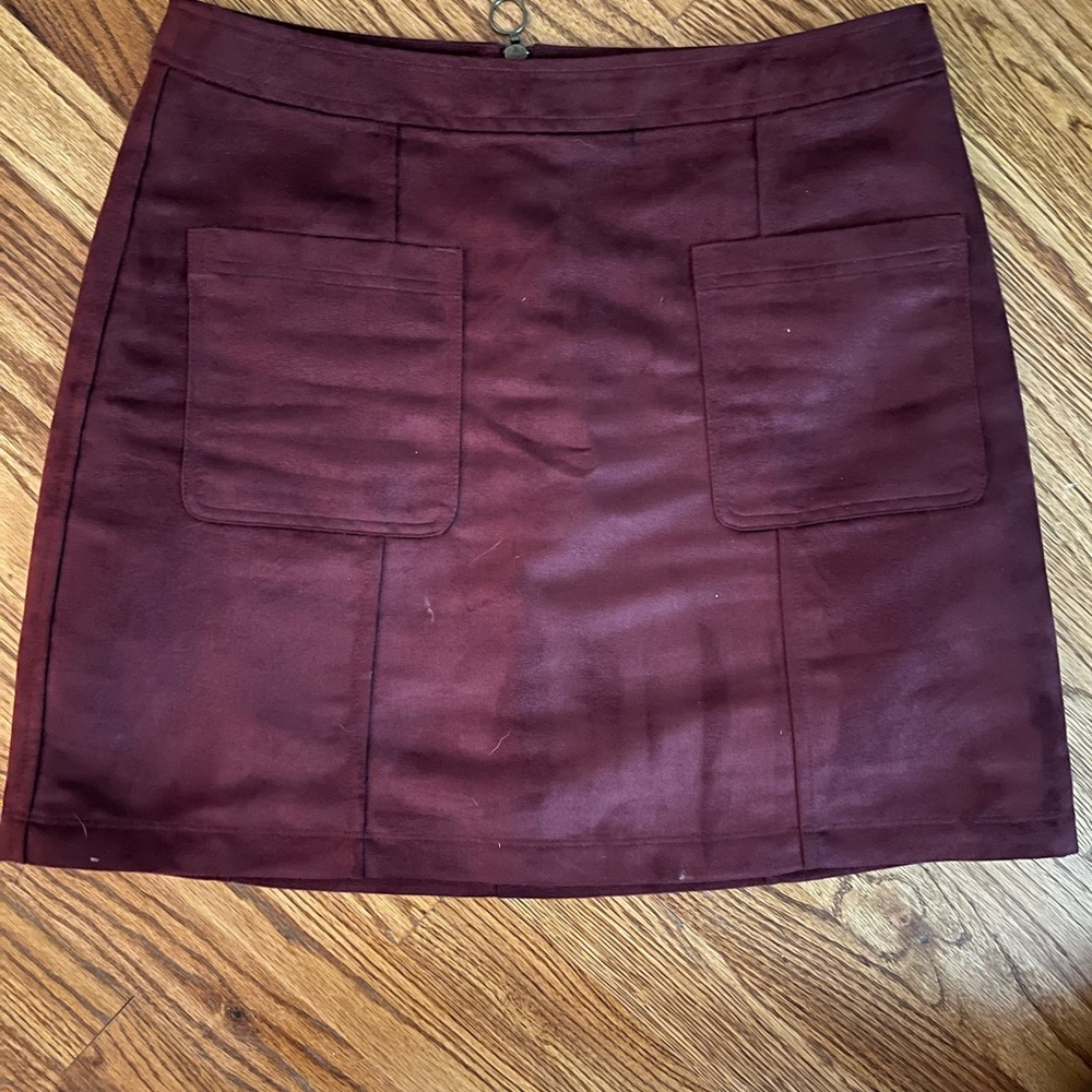 Suede skirt!